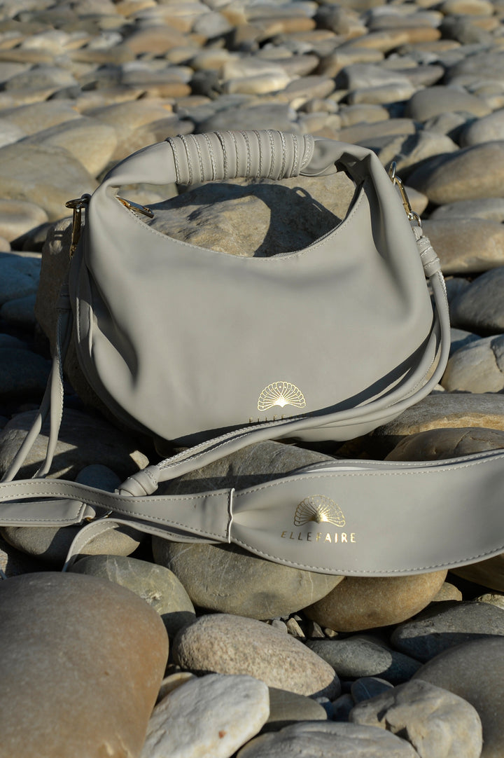 Maila Gürtel aus recyceltem veganem Material in Soft Grey