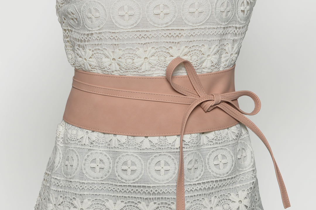 Maila Gürtel aus recyceltem veganem Material in Rose