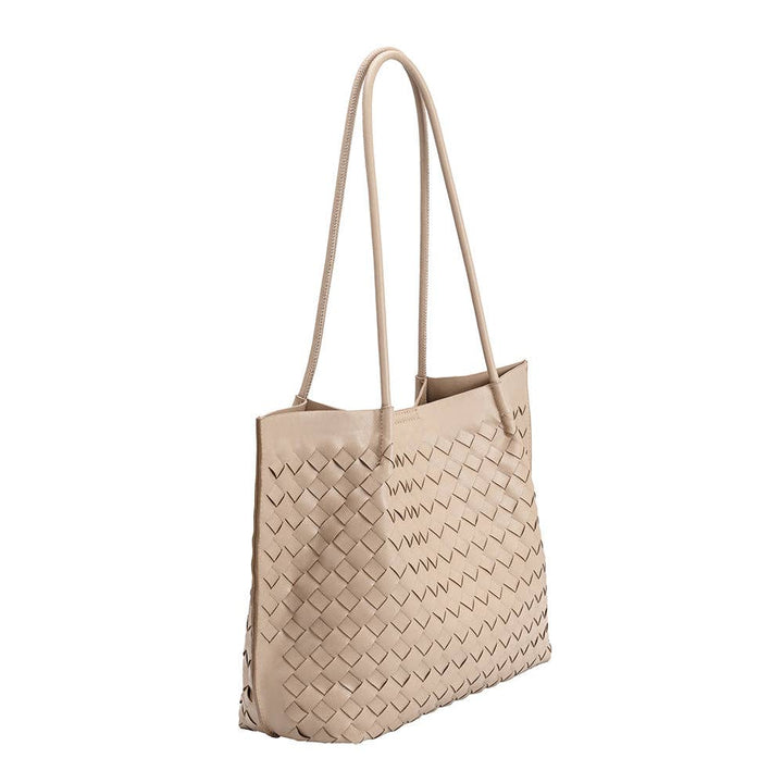 Melie Bianco Victoria Taupe recycelte vegane Tragetasche