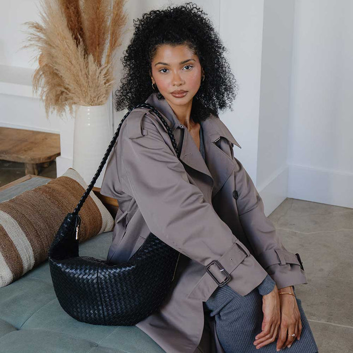 Melie Bianco Raquel XL shoulder bag made from recycled material