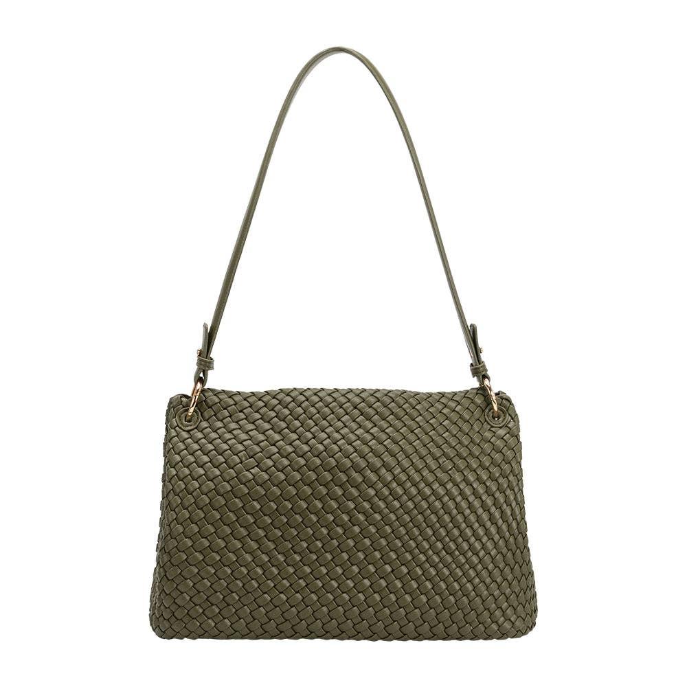 Melie Bianco  Natalia Olive recycelte vegane Schultertasche