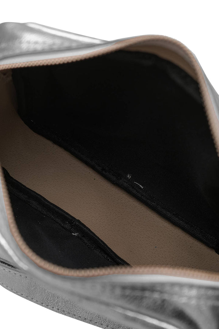 Tea Ledertasche Silber