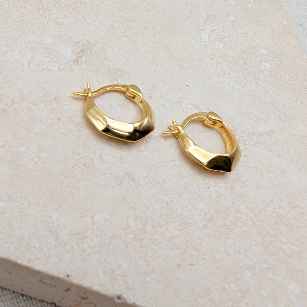 Goldene Harlekin-Creolen