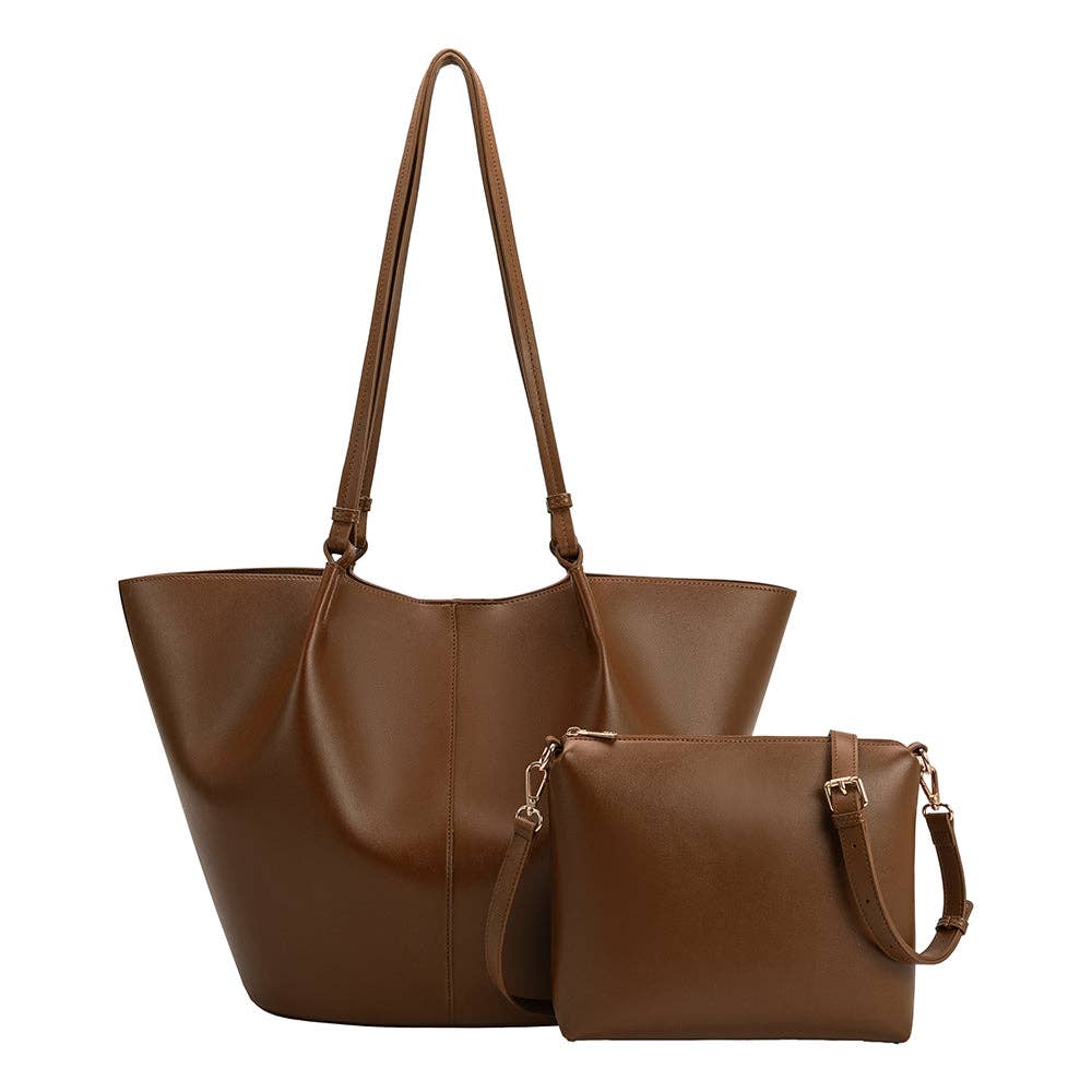 Lydia Saddle recycelte vegane Schultertasche