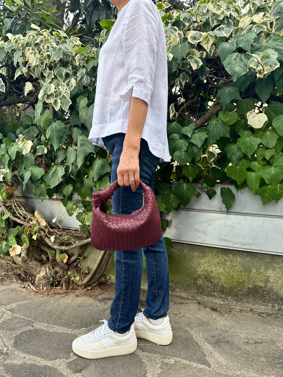 Jolina Mini Lederhandtasche Gold