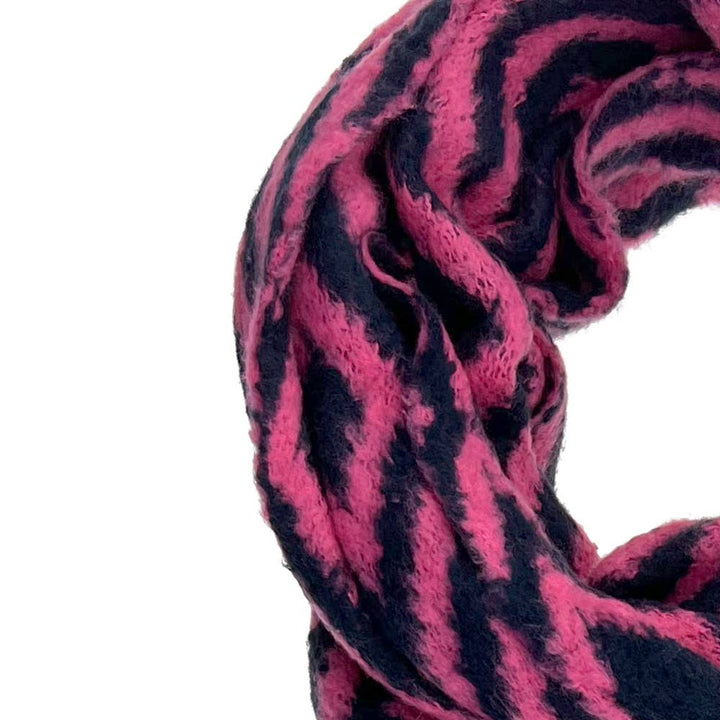 Schal Fem Arctic Navy - Rosa