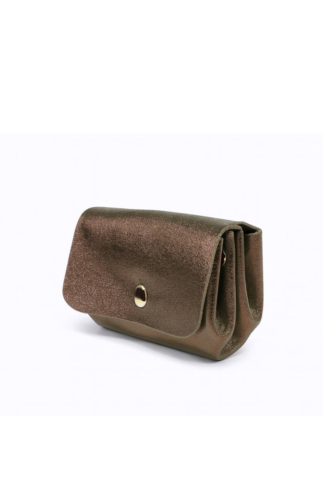 Leni small leather wallet, pewter