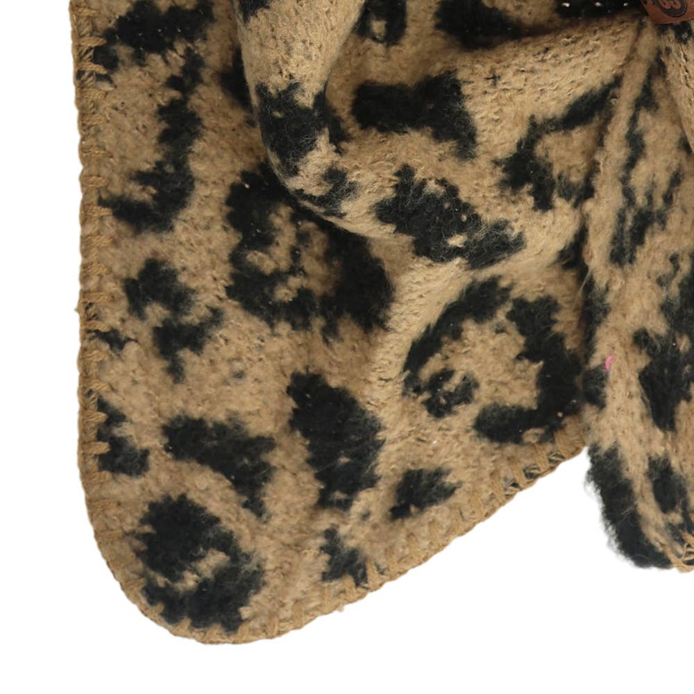 Schal Nina Leopard Taupe