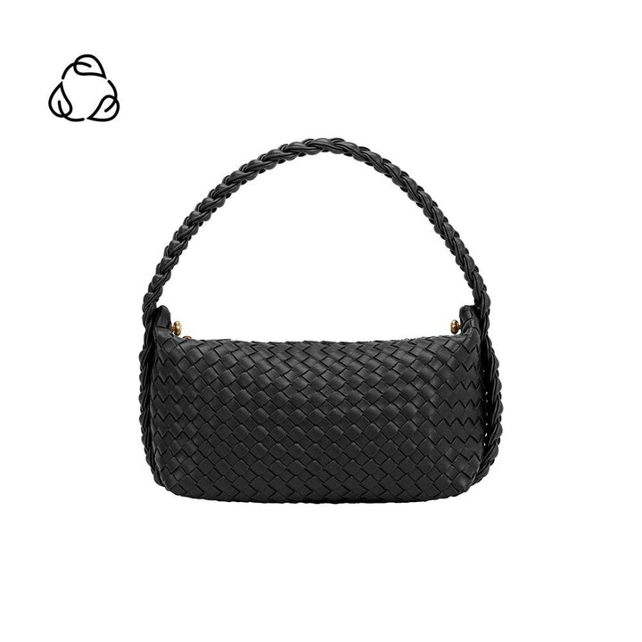 Melie Bianco Alma Black Henkeltasche aus recyceltem, veganem Material