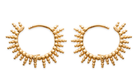 Soleil gold-plated earrings
