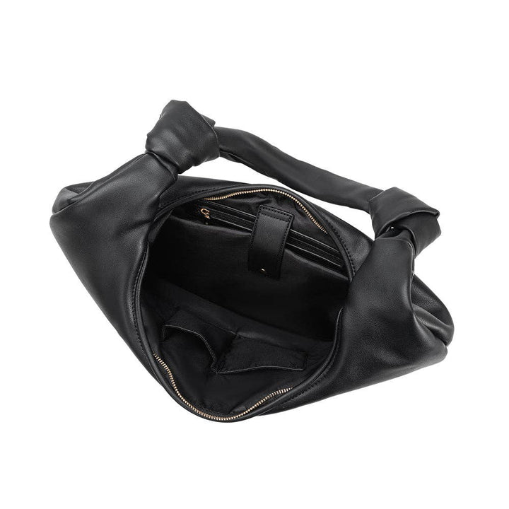 Melia Bianco Stella Black XL recycelte vegane Schultertasche
