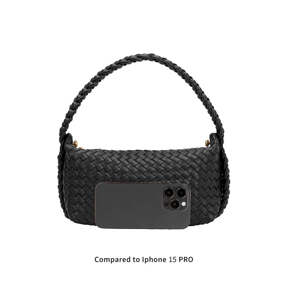 Melie Bianco Alma Ivory Henkeltasche aus recyceltem veganem Material
