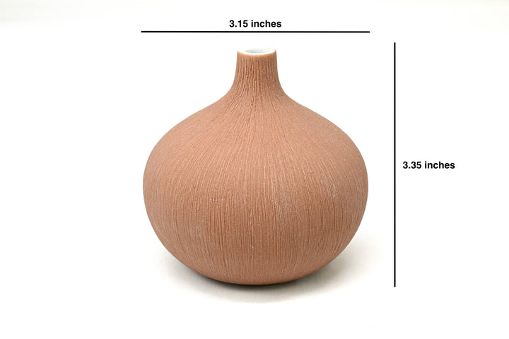 Small Terra Knospenvase aus Porzellankeramik