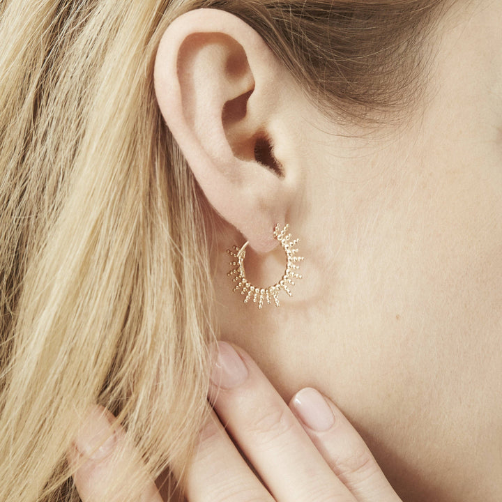 Soleil gold-plated earrings