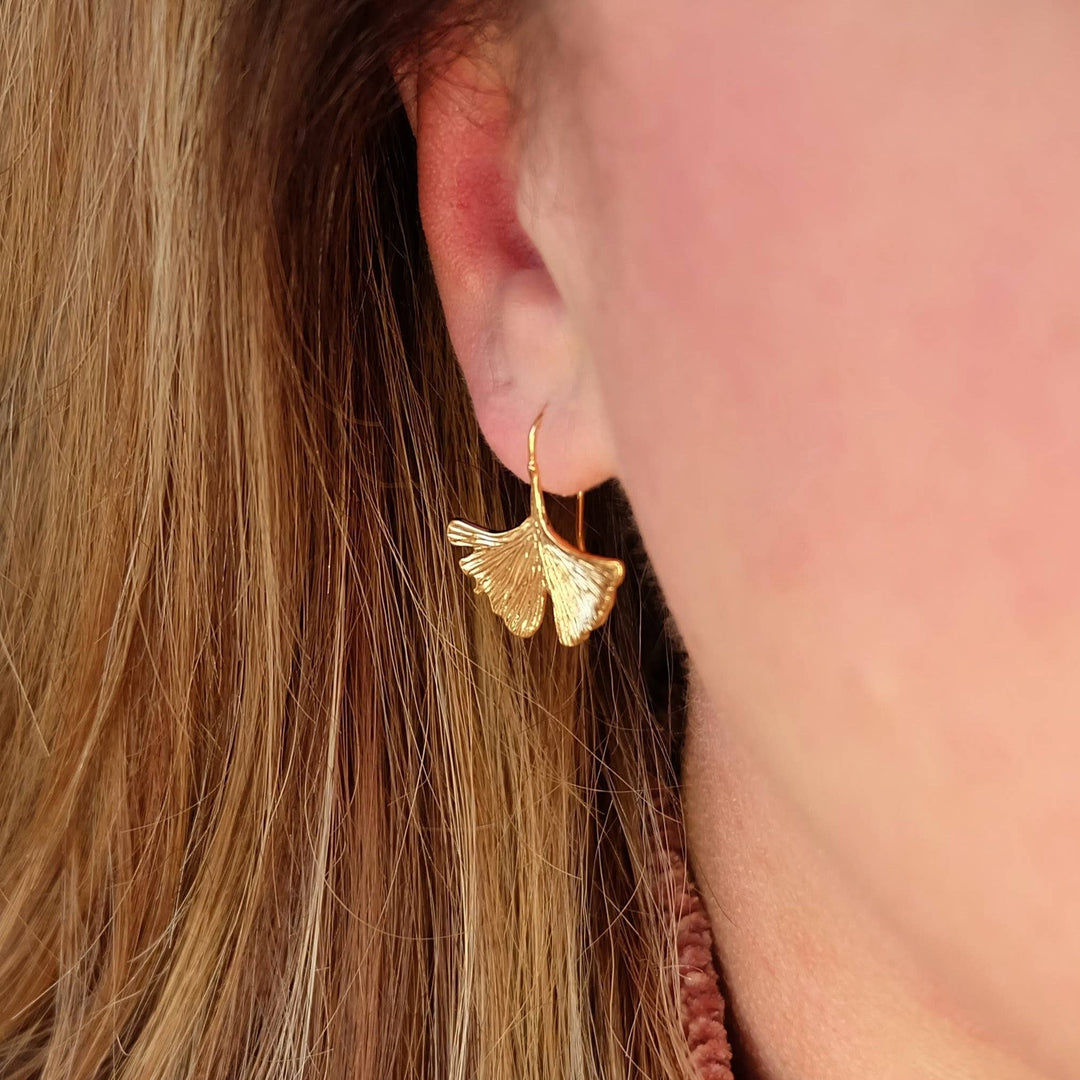 Ginkgo Boho Statement Earrings