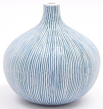 Small Blue Sky Knospenvase aus Porzellankeramik