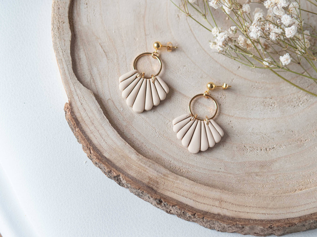 Cleo Ohrringe Beige
