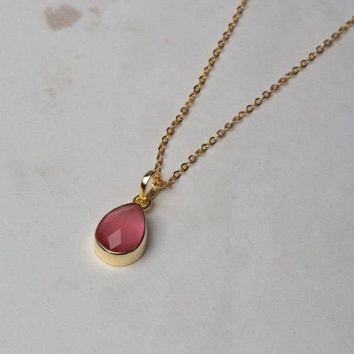 Edle Kette mit Cimacio Anhänger in Dark Rose