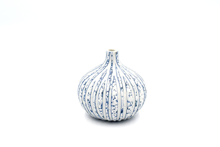 Mini Blue Water Knospenvase aus Porzellankeramik