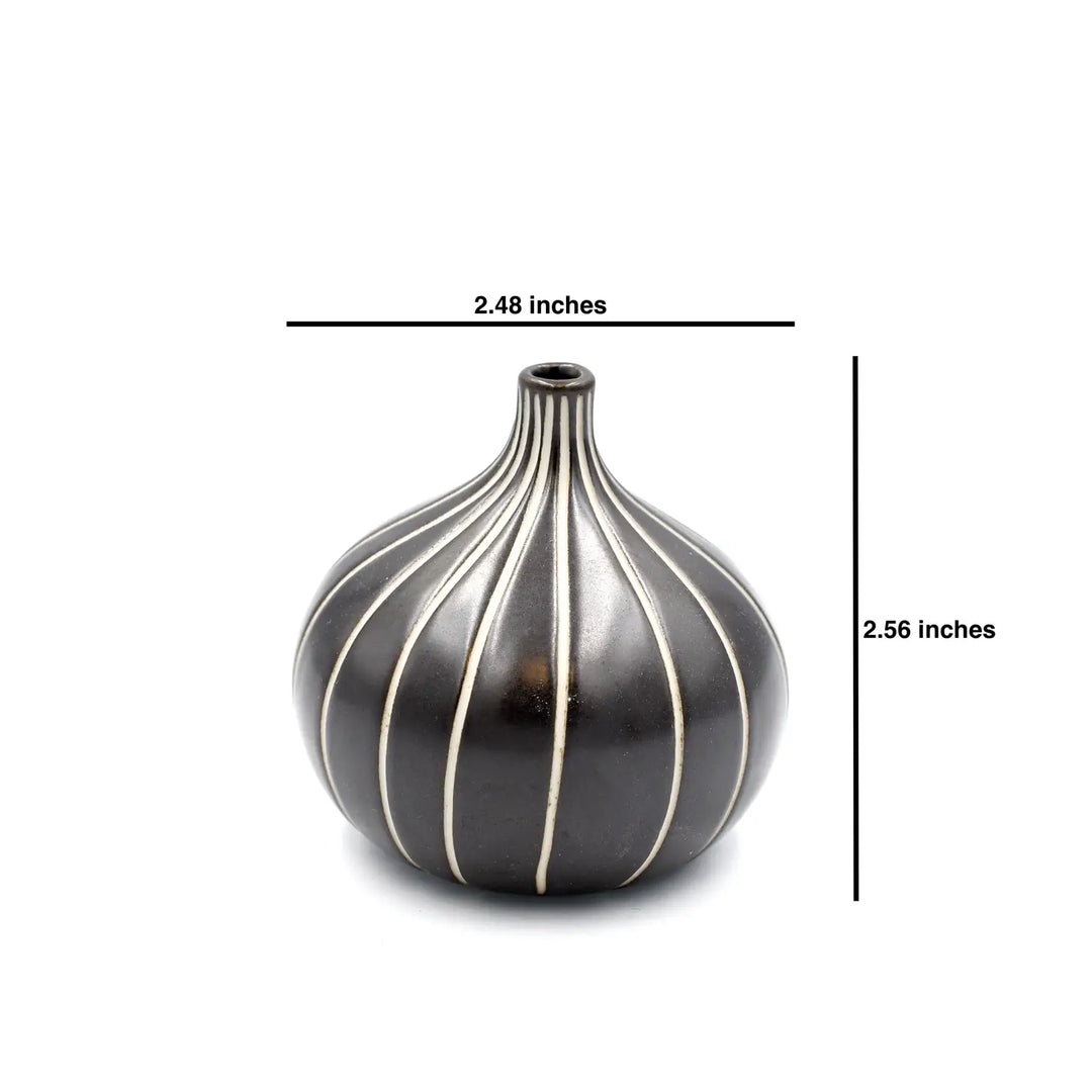 Mini Coffee Knospenvase aus Porzellankeramik