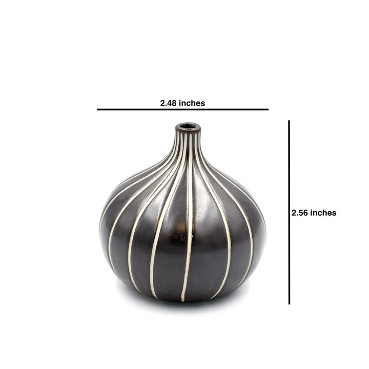 Mini Coffee Knospenvase aus Porzellankeramik