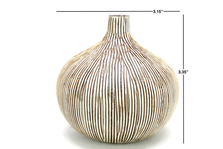 Small Sand Knospenvase aus Porzellankeramik