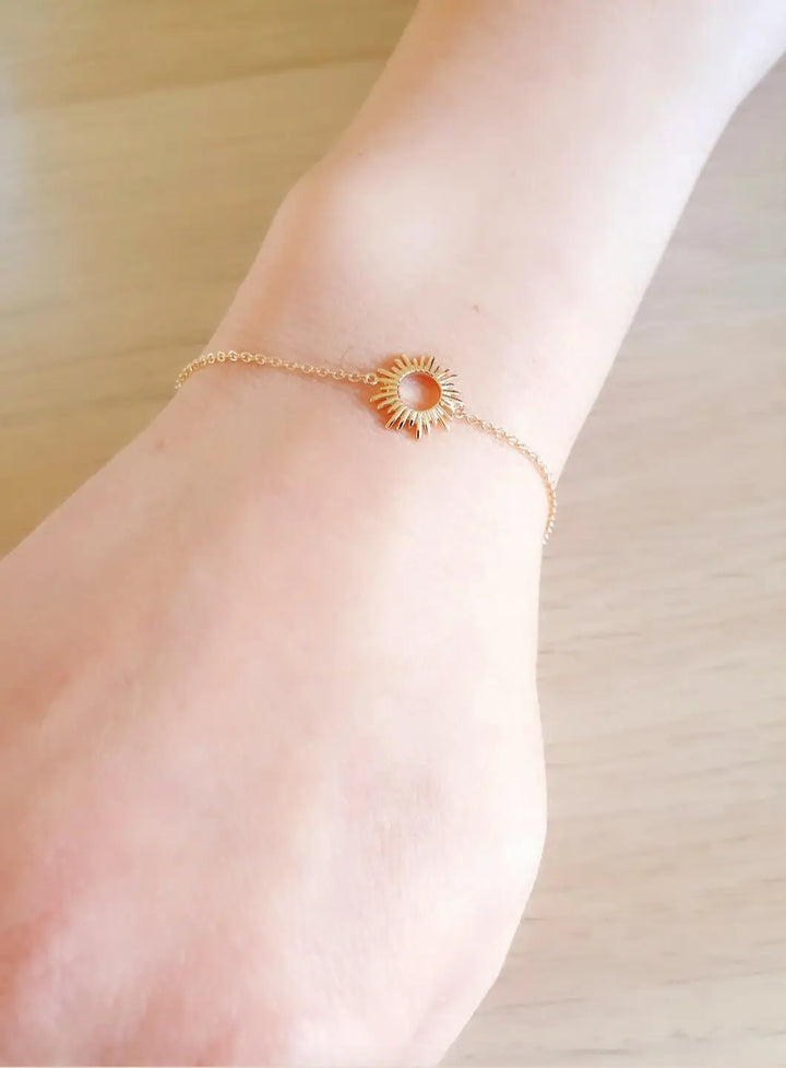 Vergoldetes „Sonnen“ -Armband