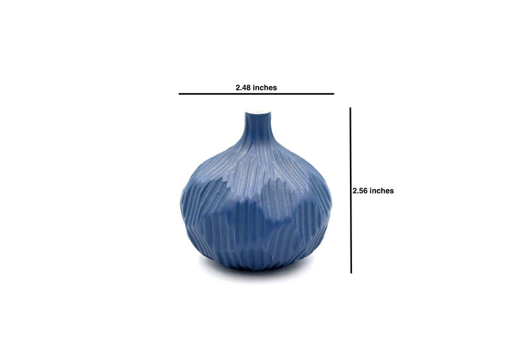 Mini Midnight Blue Knospenvase aus Porzellankeramik