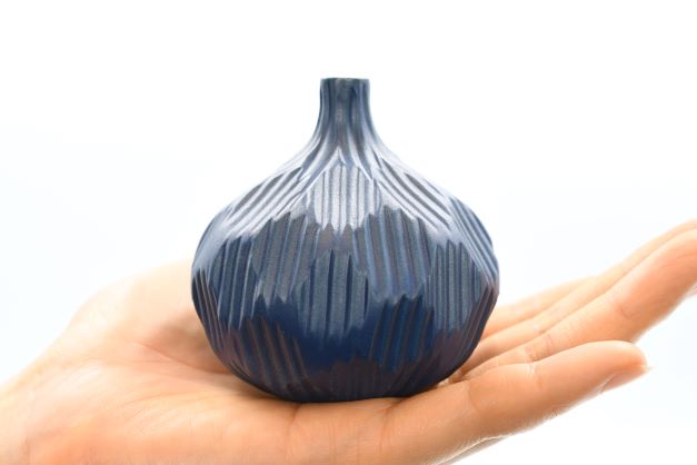 Mini Midnight Blue Knospenvase aus Porzellankeramik
