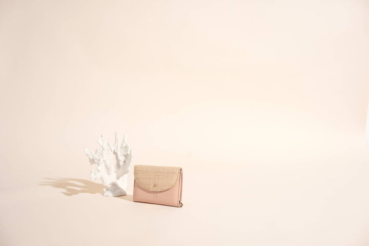 Vic Raphia Rose Geldbörse